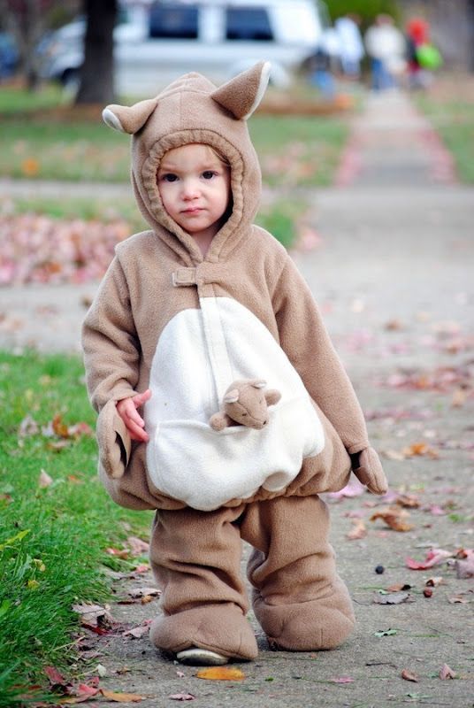 a child dressed up as a kangaroo